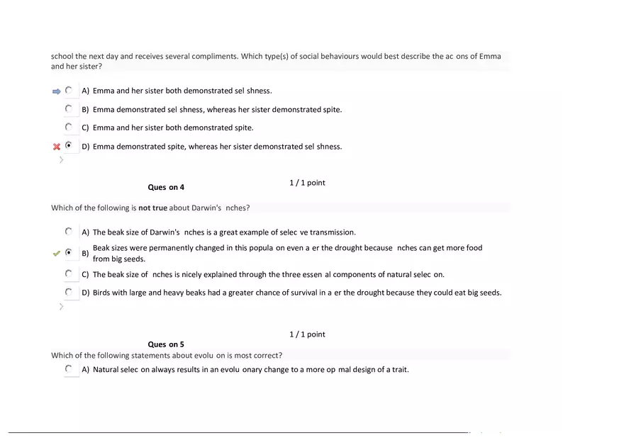 Foundations of Psychology, Neuroscience and Behaviour Exam Answer Key 2 - Page 3