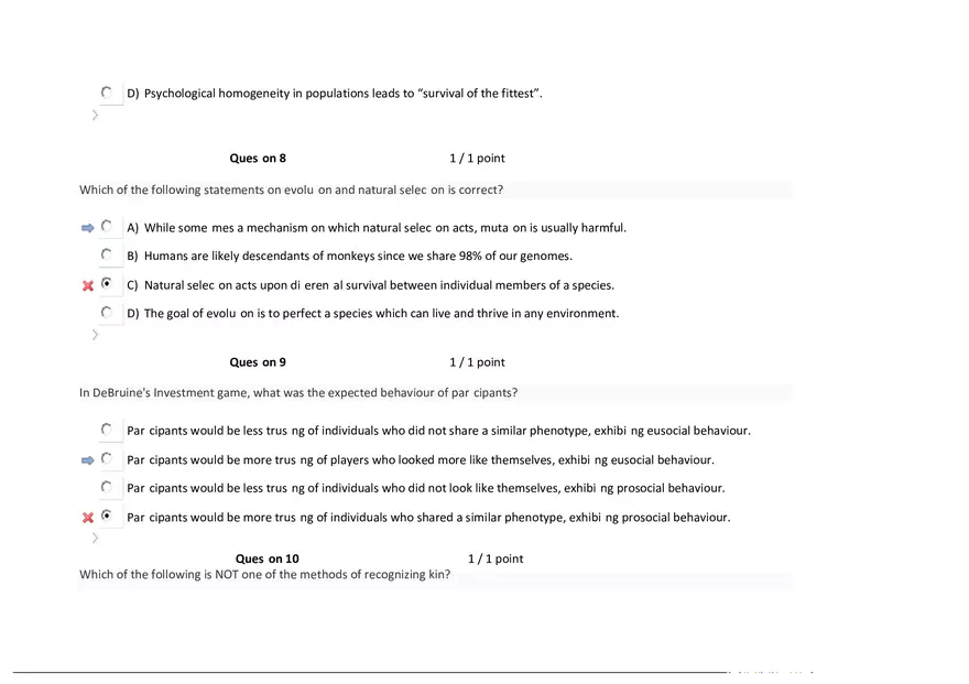 Foundations of Psychology, Neuroscience and Behaviour Exam Answer Key 2 - Page 5