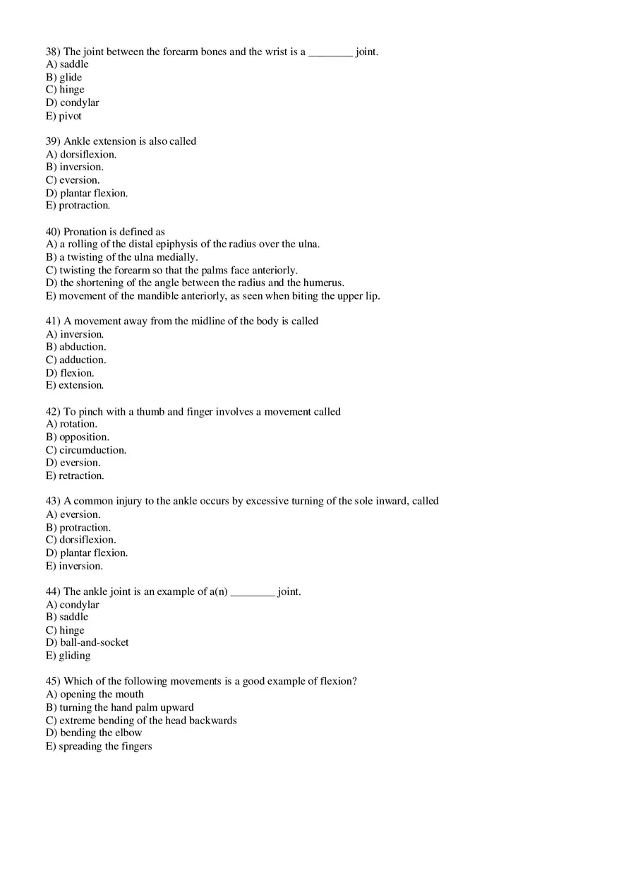 Joints Answer Key - Page 13