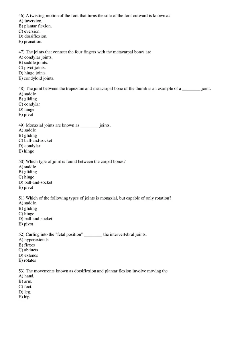 Joints Answer Key - Page 14