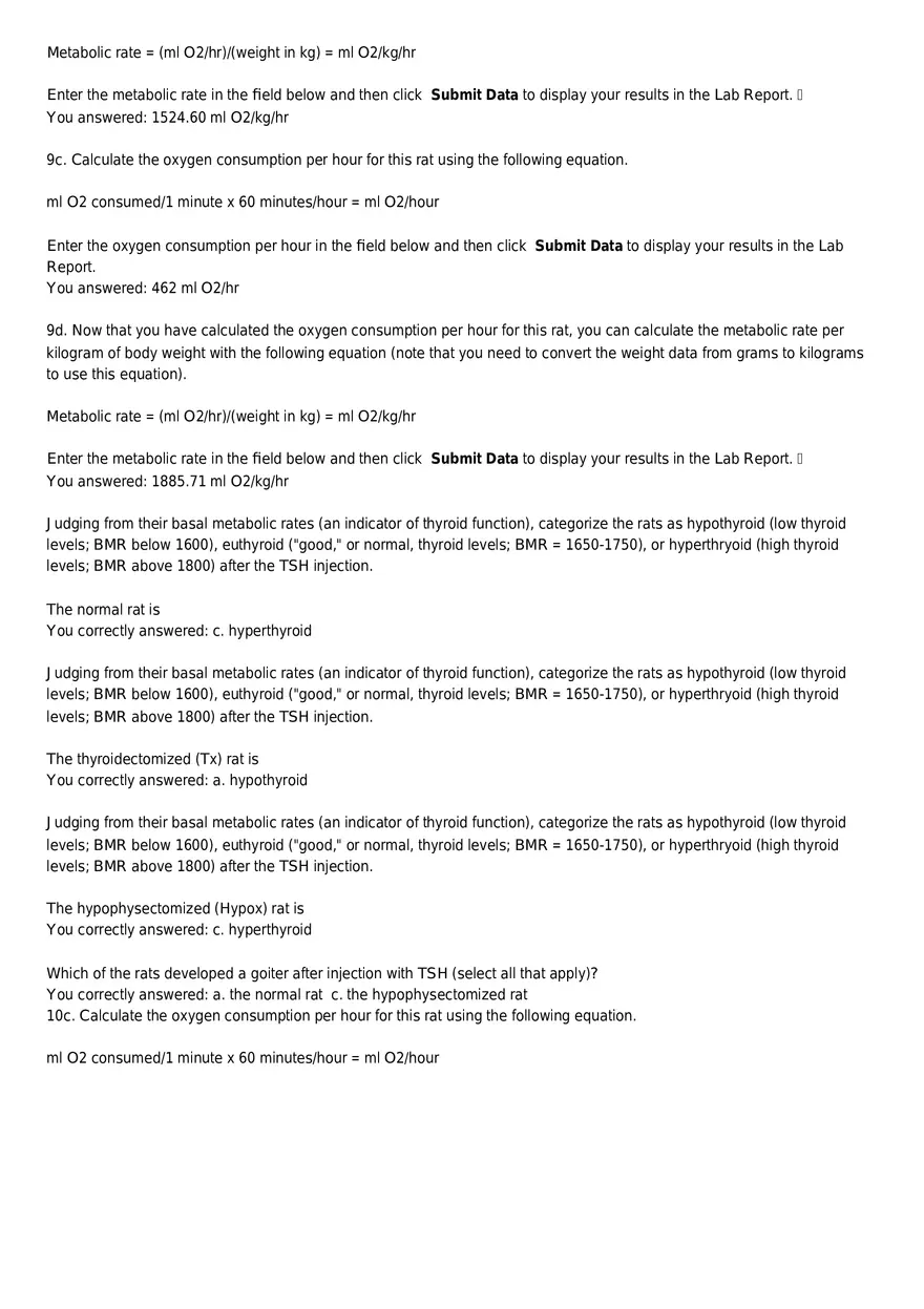 Make a Prediction About the Basal Metabolic Rate Lab - Page 5
