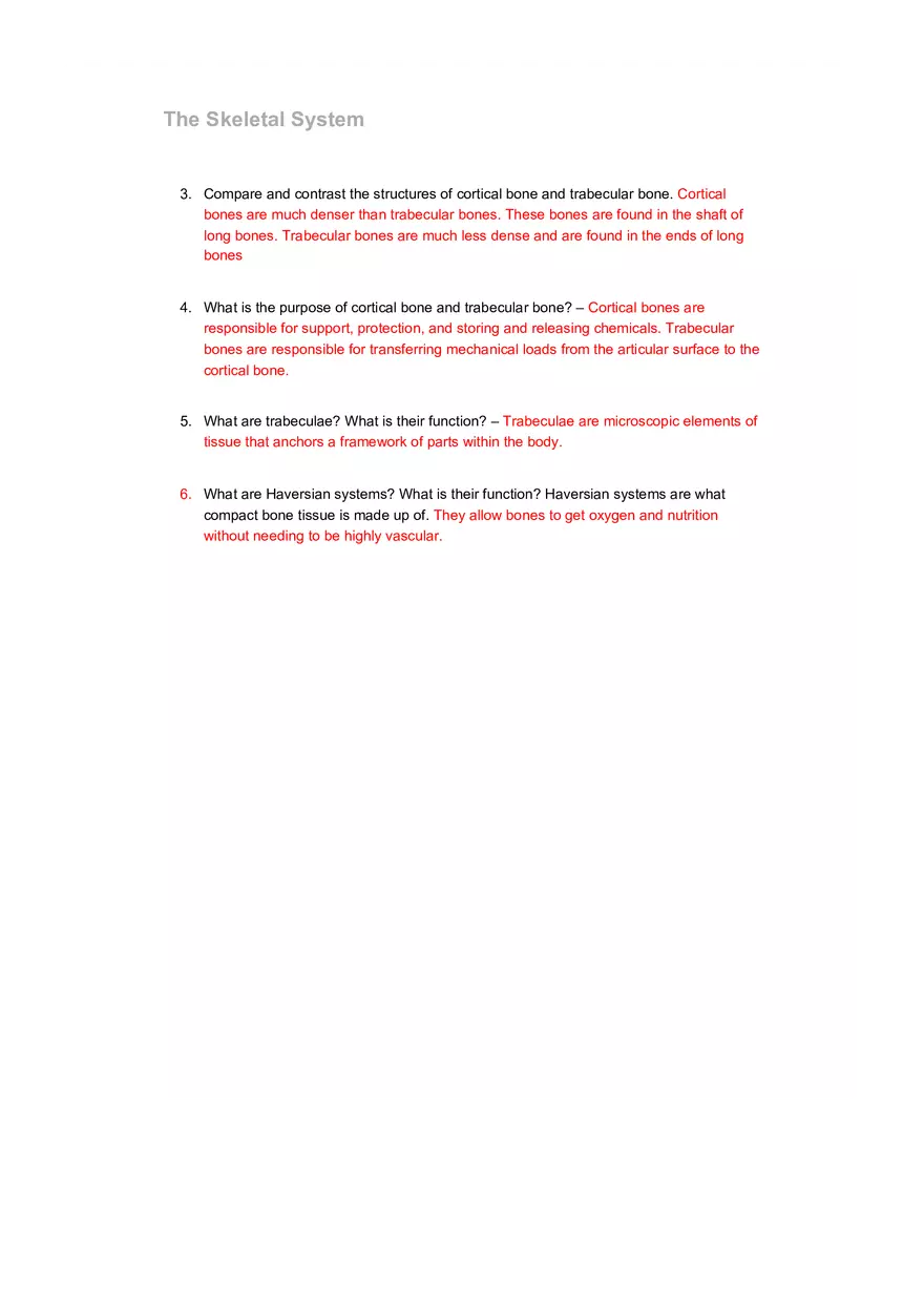 The Skeletal System Tables 6-16 - Page 6