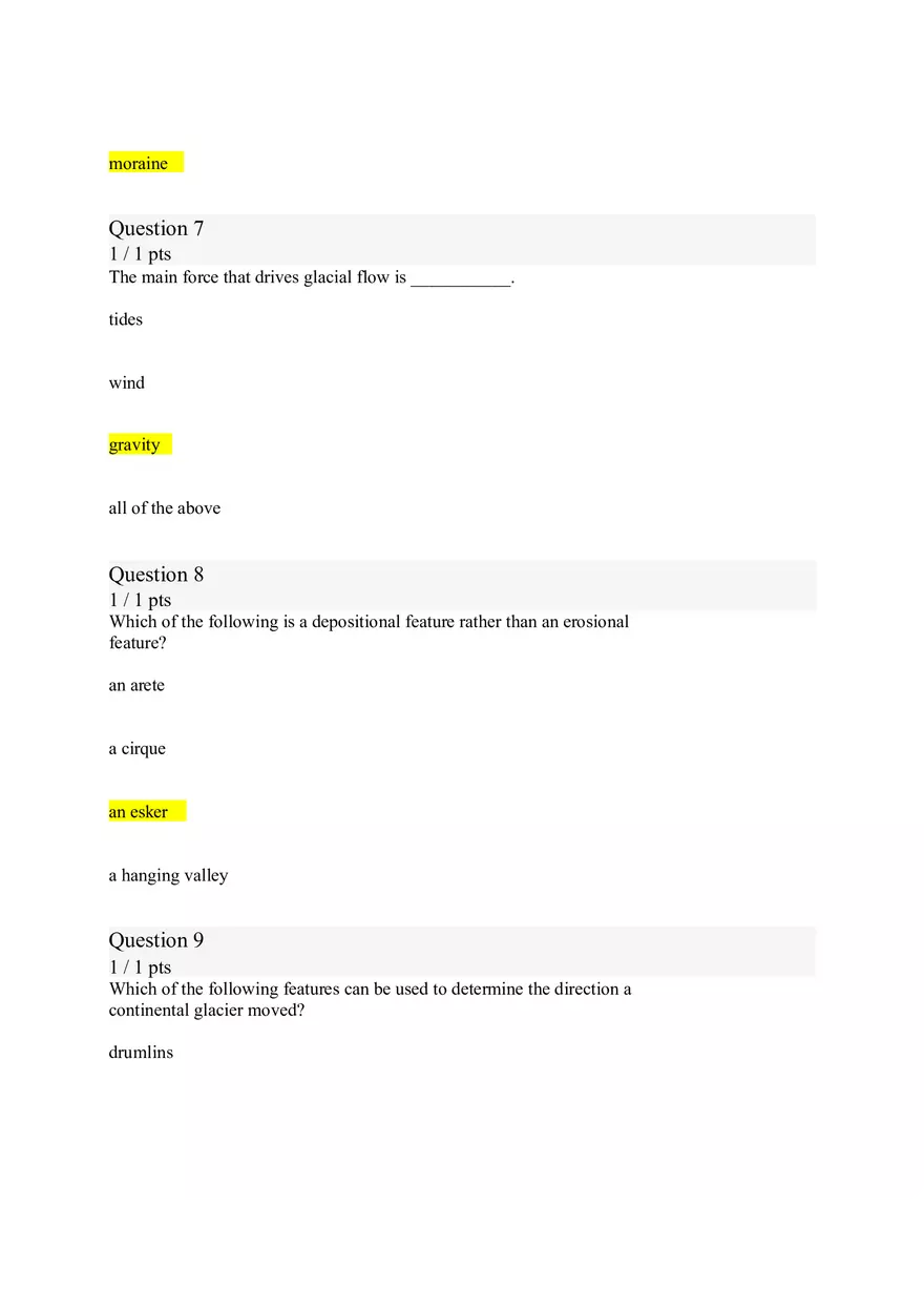 Geology (Wave-cut Terraces) 20 Answer Key - Page 9