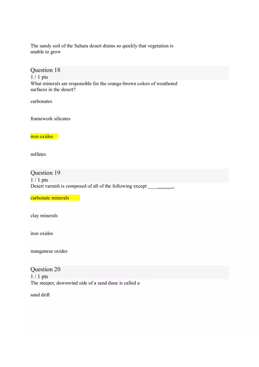 Geology (Wave-cut Terraces) 20 Answer Key - Page 3