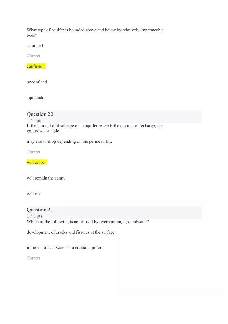 Geology (50-year Flood) 28 Answer Key - Page 7