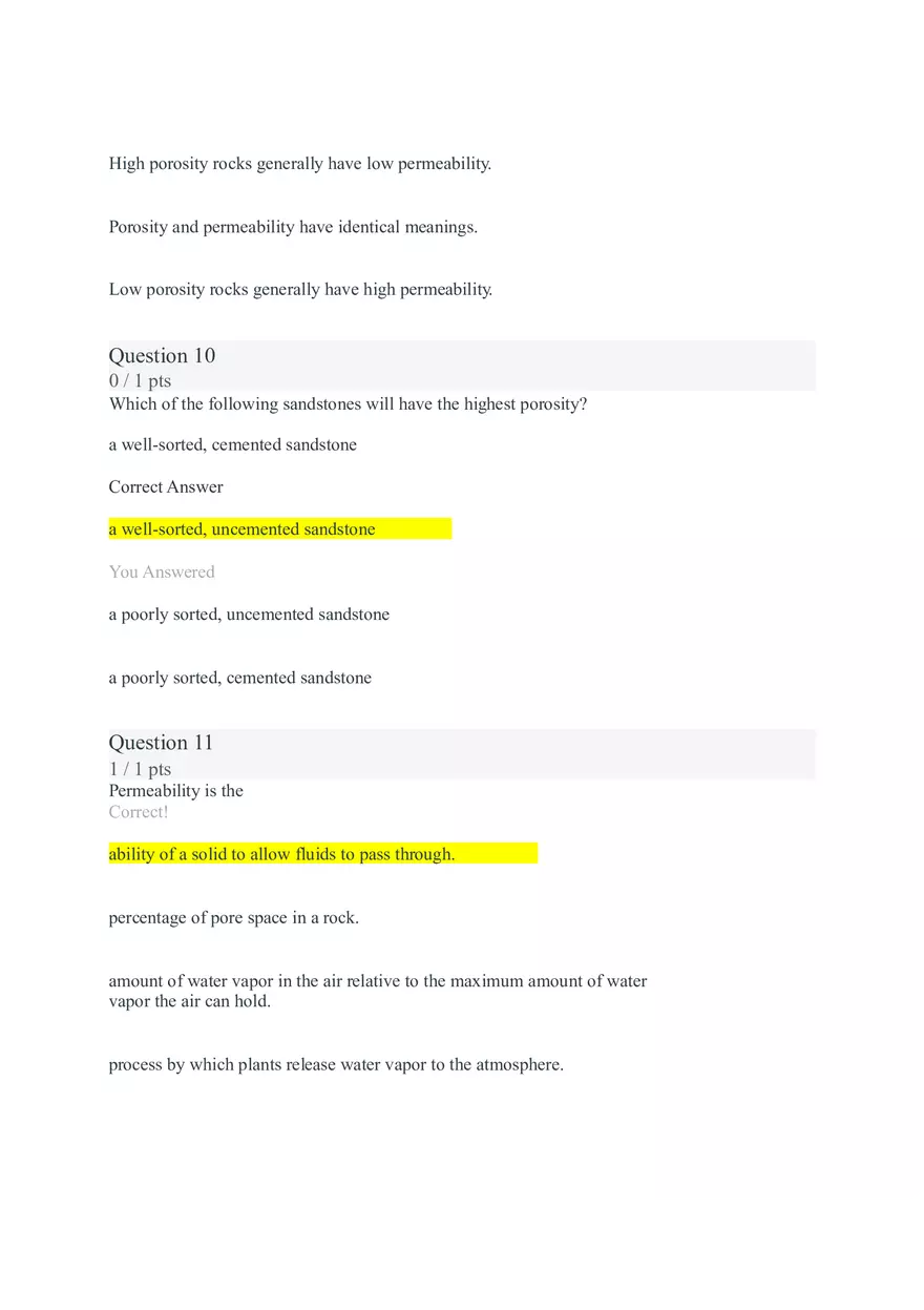 Geology (50-year Flood) 28 Answer Key - Page 3
