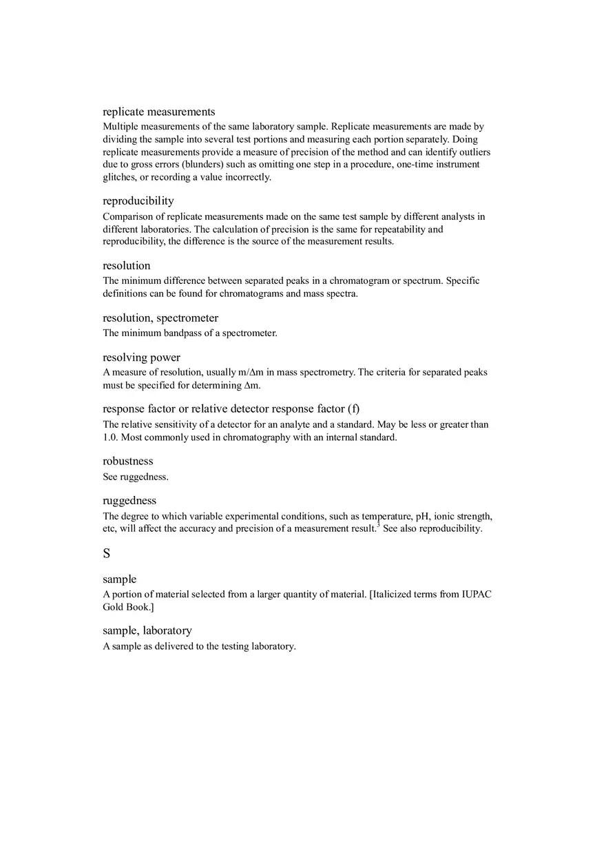 Analytical Glossary - Chemistry Term - Page 7