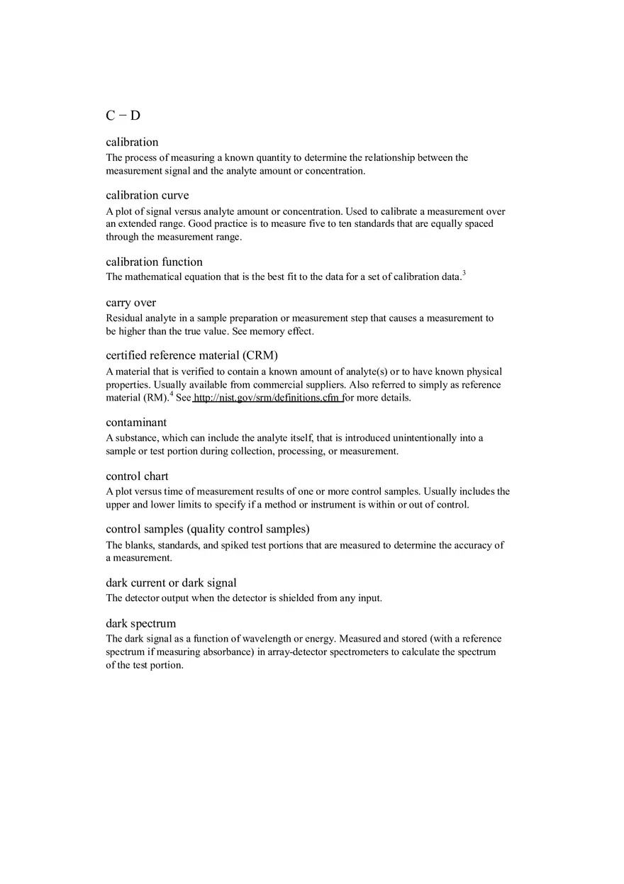 Analytical Glossary - Chemistry Term - Page 2