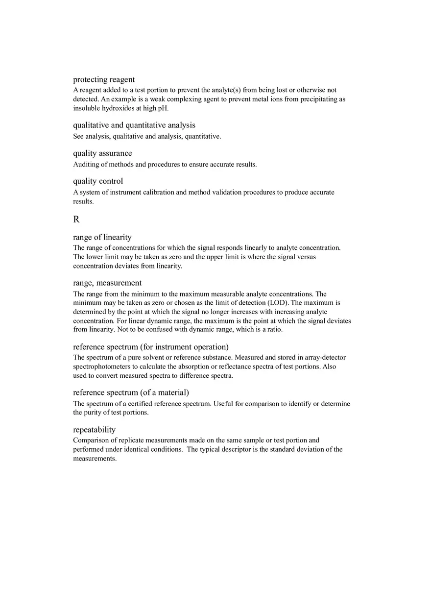 Analytical Glossary - Chemistry Term - Page 6