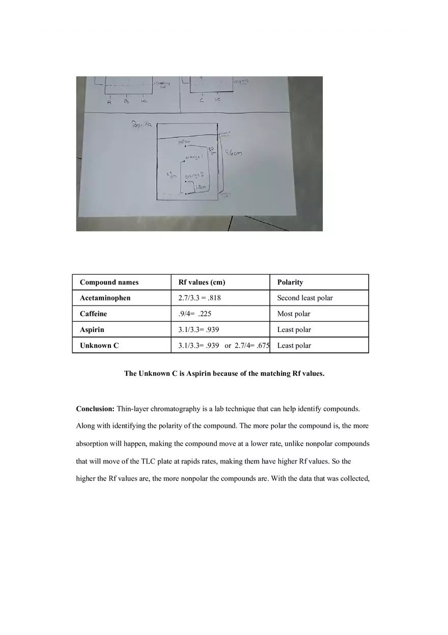 Thin Layer Chromatography Lab Report - Page 5