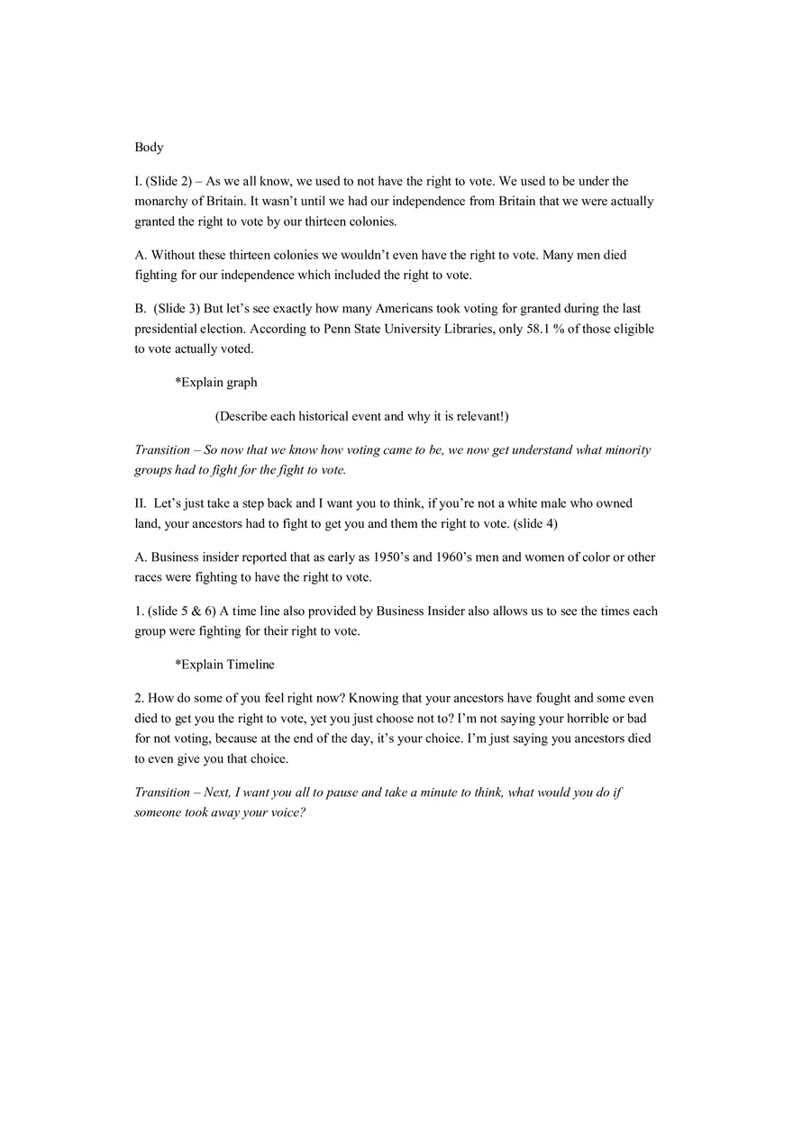 Persuasive Speech Outline - Page 2