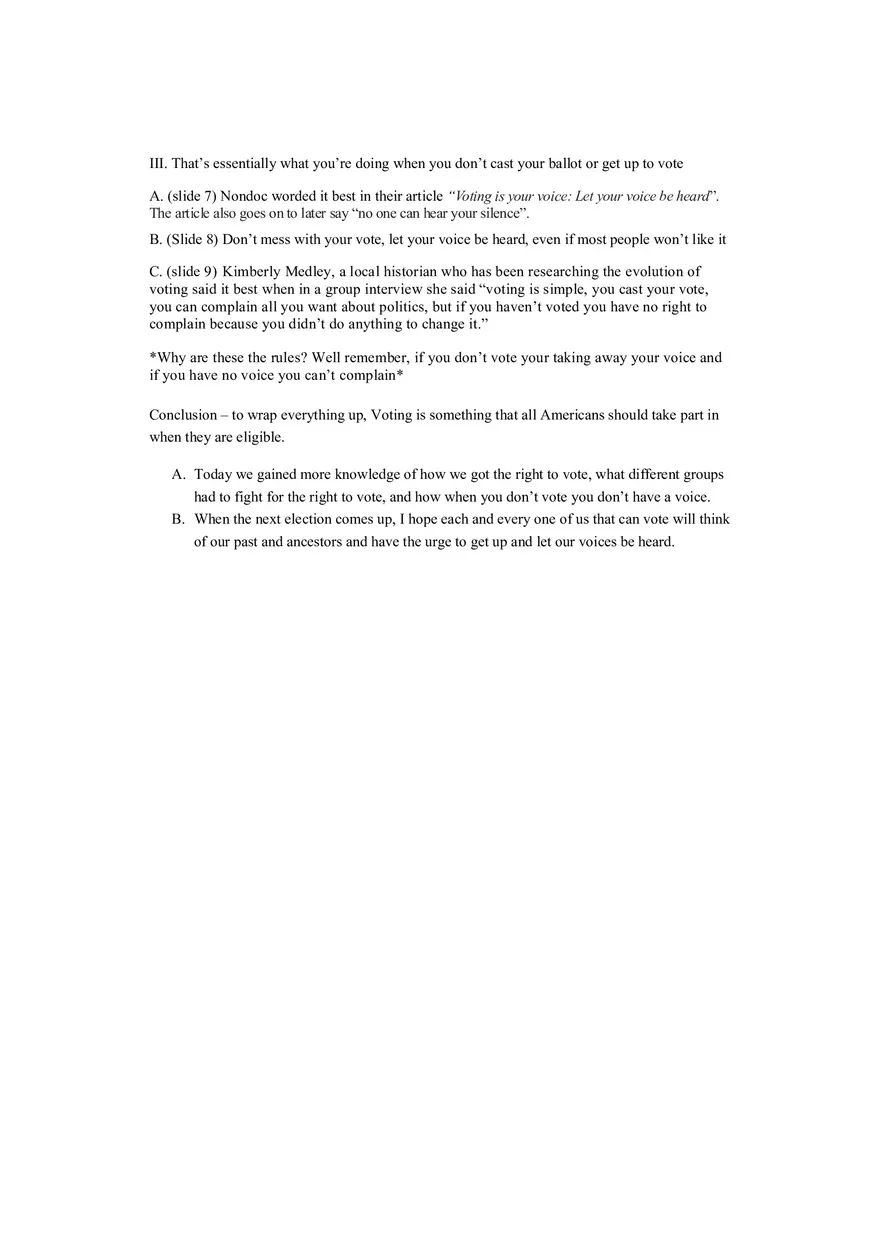 Persuasive Speech Outline - Page 3