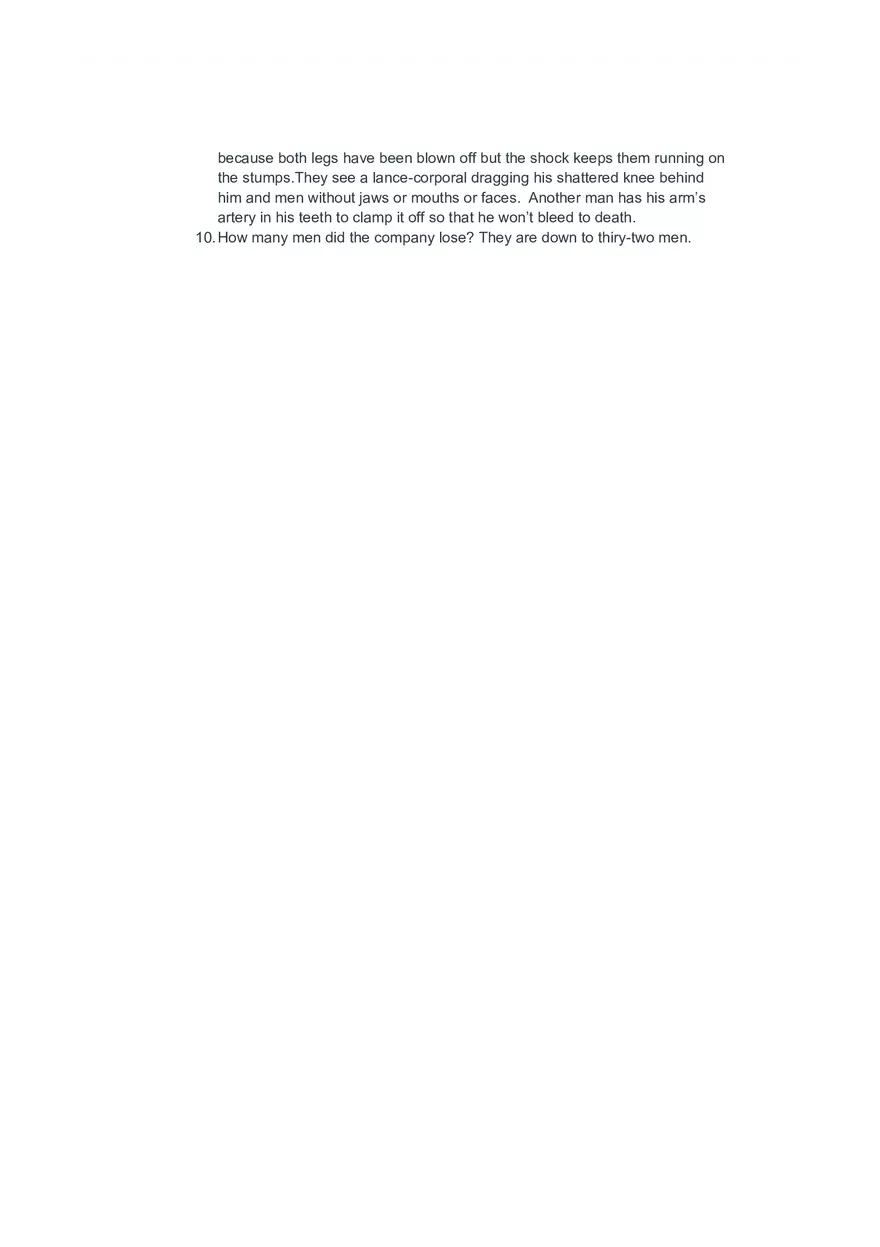 All Quiet on the Western Front Study Guide - Page 7