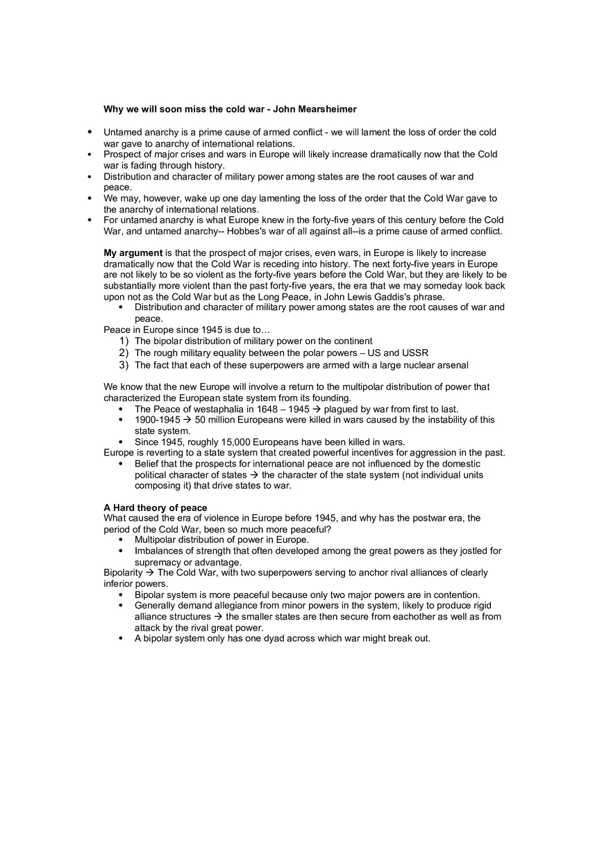 Mearsheimer Readings Notes - Page 10