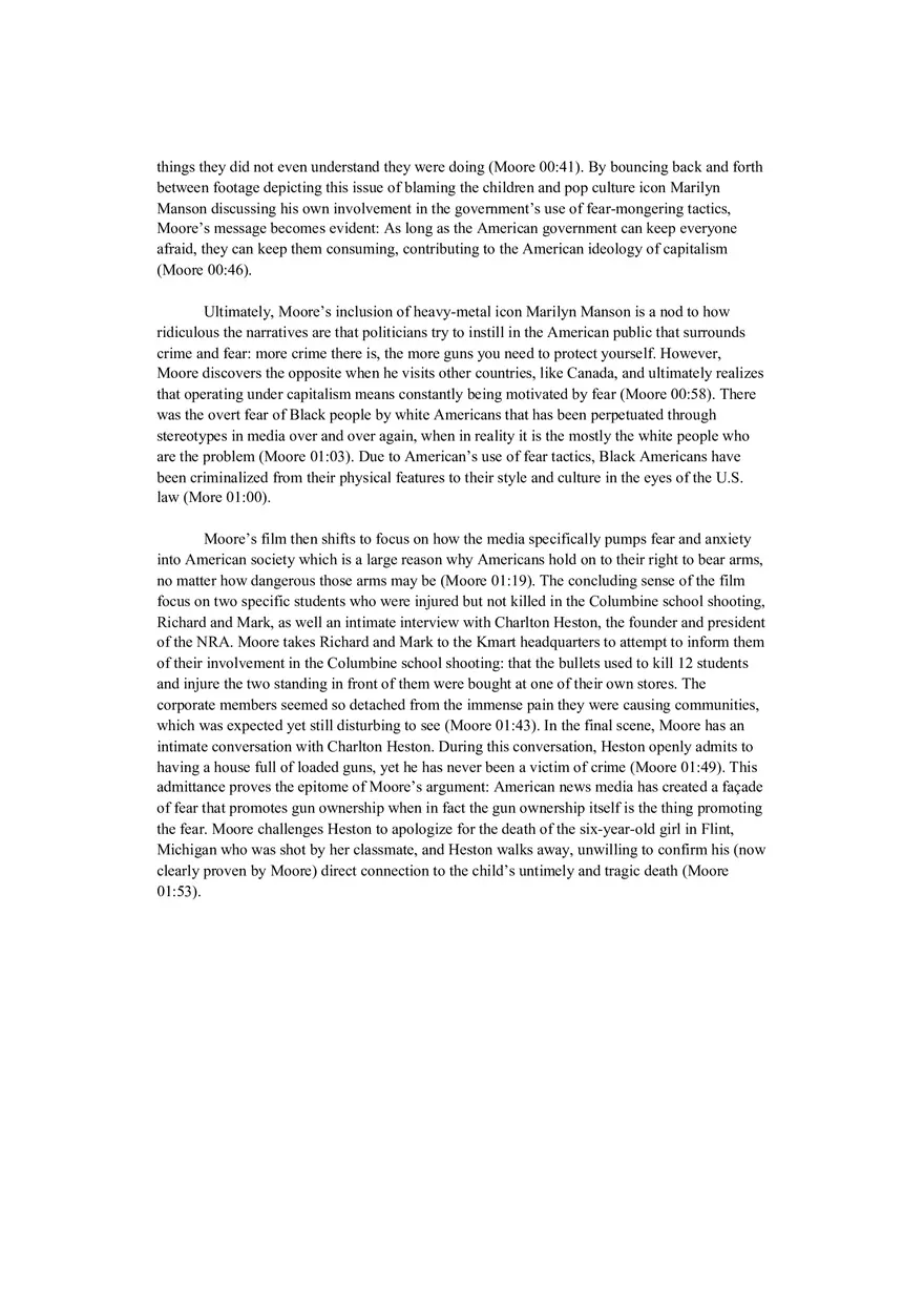 Bowling for Columbine Summary - Page 2