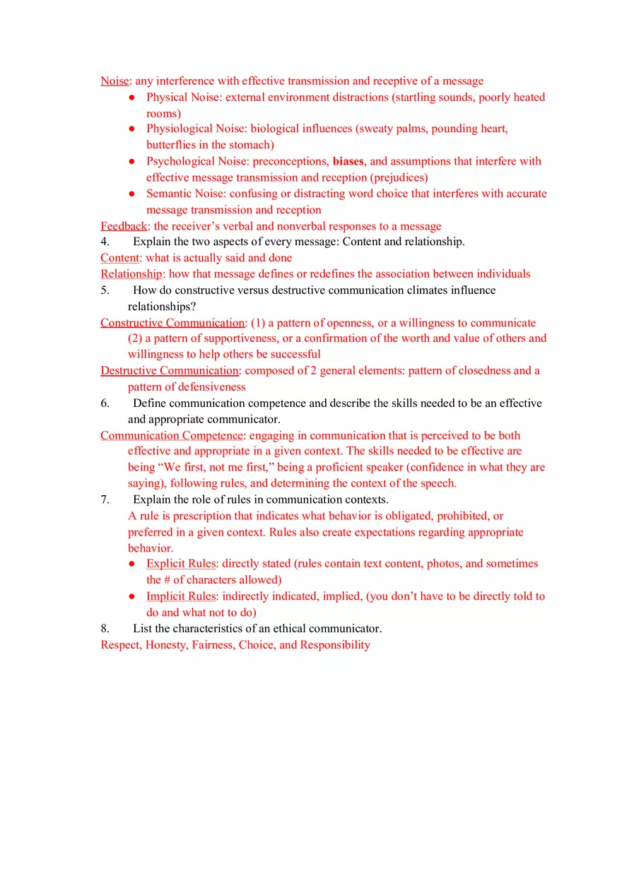 Fundamental Human Communication Final Guide - Page 7
