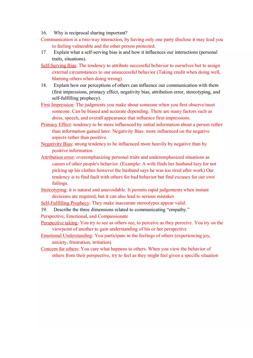 Fundamental Human Communication Final Guide - Page 9