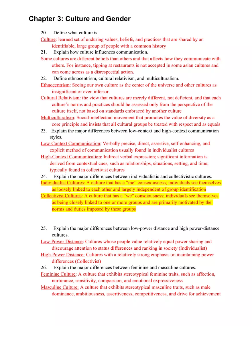 Fundamental Human Communication Final Guide - Page 10