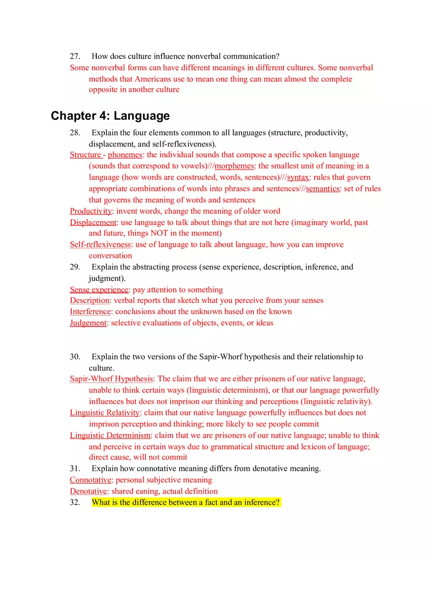 Fundamental Human Communication Final Guide - Page 11