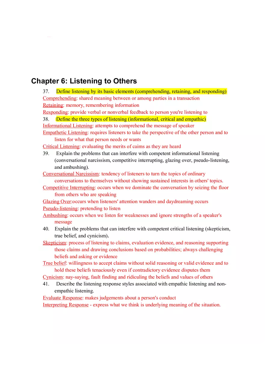 Fundamental Human Communication Final Guide - Page 14