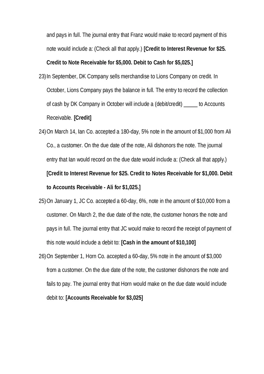 Accounting for Receivables and Bad Debts - Page 5