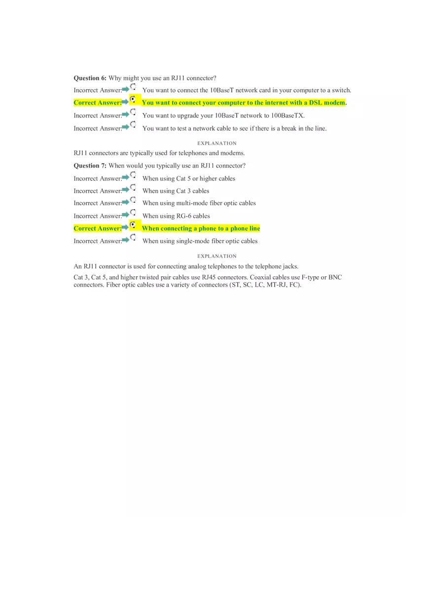 Intro to Computer Networks Practice Questions with Answers - Page 3