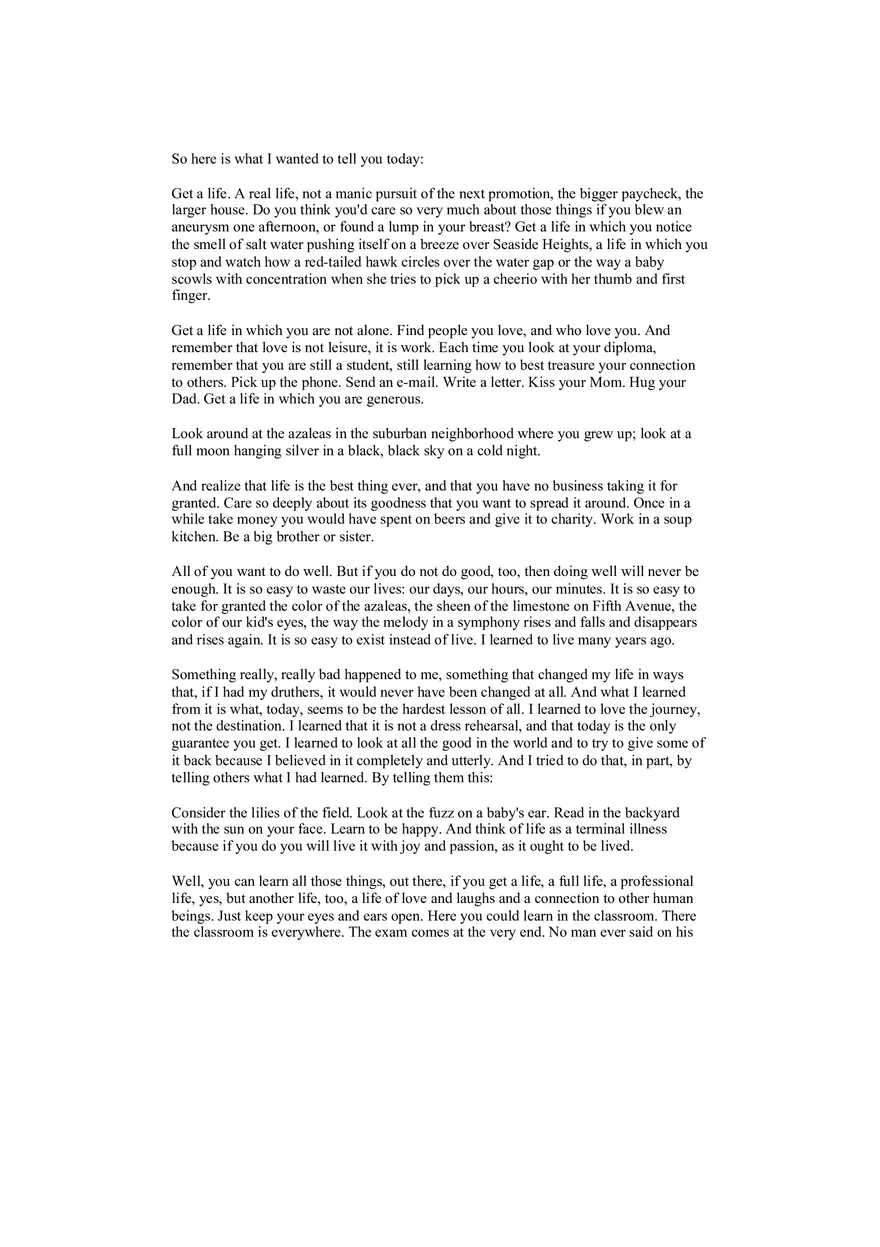 Anna Quindlen Commencement Address - Page 2