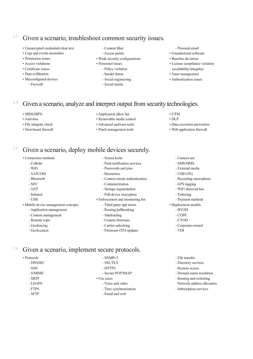 Computer Security Exam Objectives - Page 10