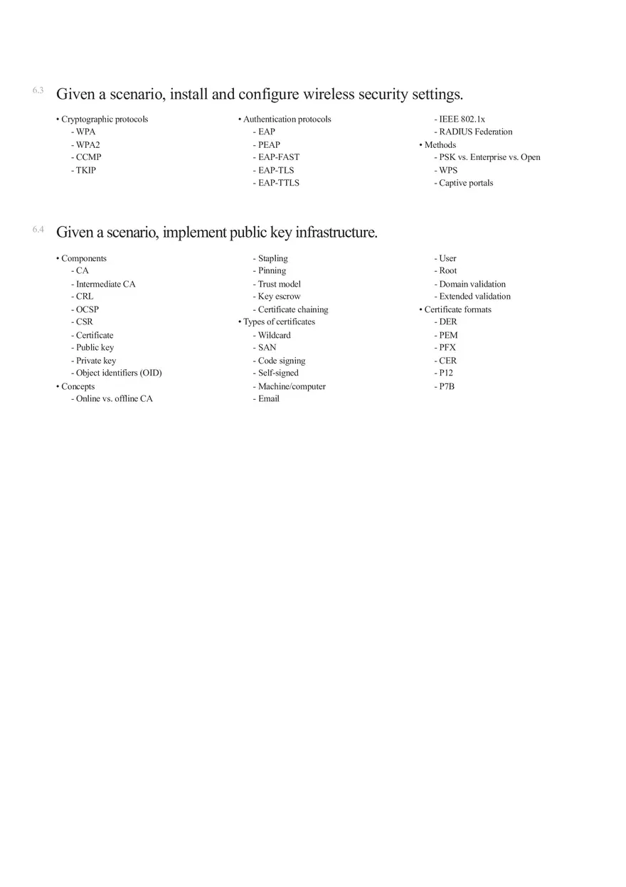 Computer Security Exam Objectives - Page 4
