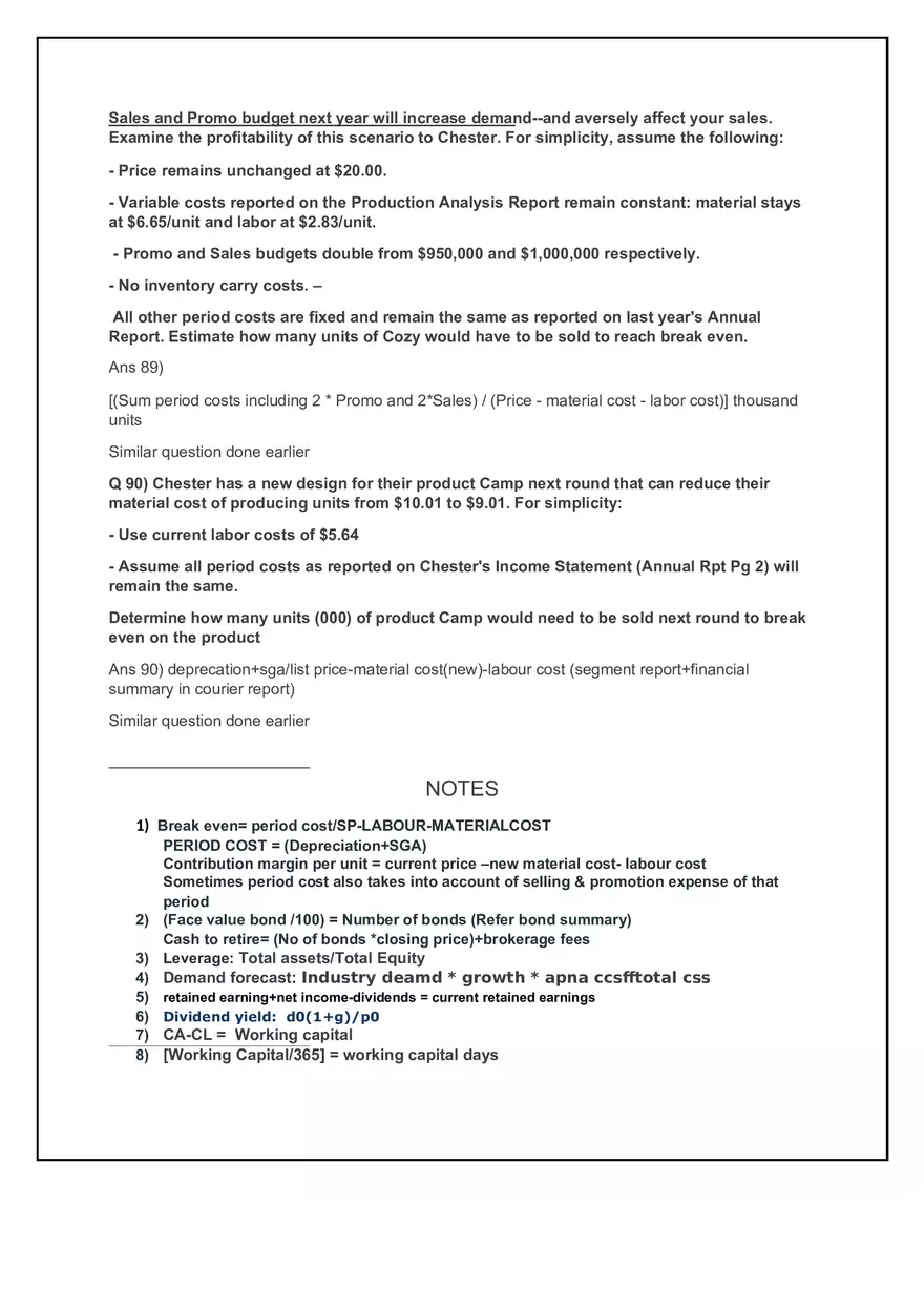 Business Operations and Financial Strategy Quiz Notes - Page 11