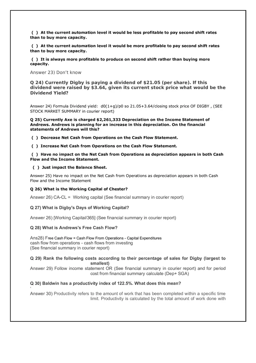 Business Operations and Financial Strategy Quiz Notes - Page 16