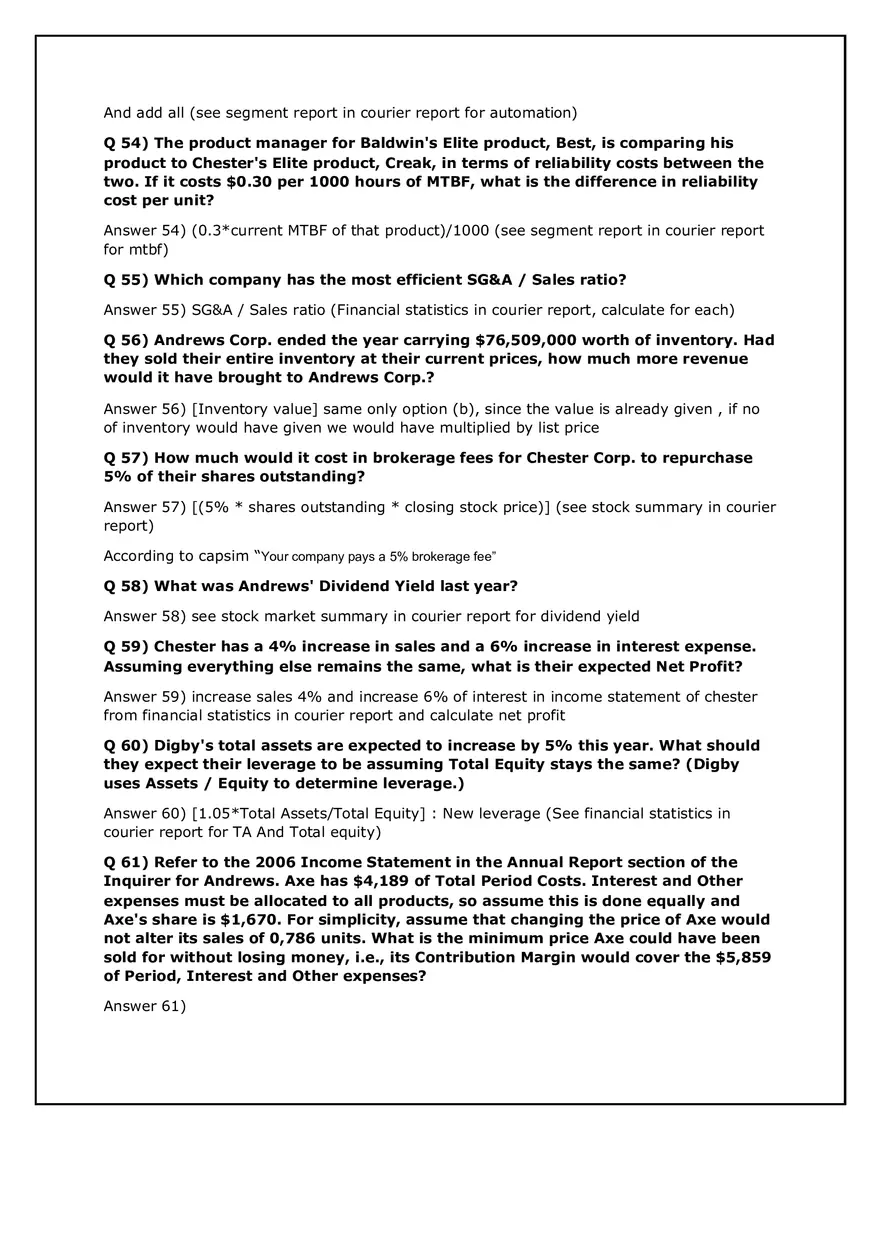 Business Operations and Financial Strategy Quiz Notes - Page 4