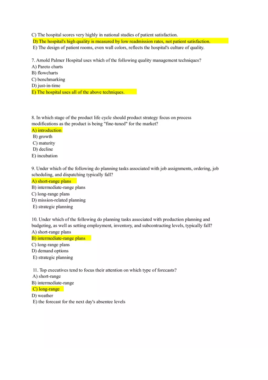 Product Life Cycle and Strategic Analysis in Operations (Answers) - Page 2