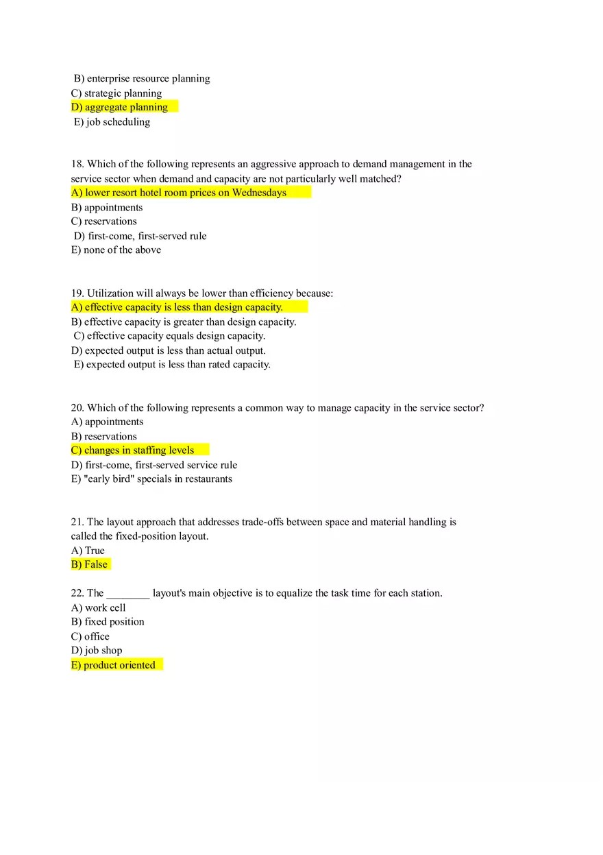 Product Life Cycle and Strategic Analysis in Operations (Answers) - Page 4