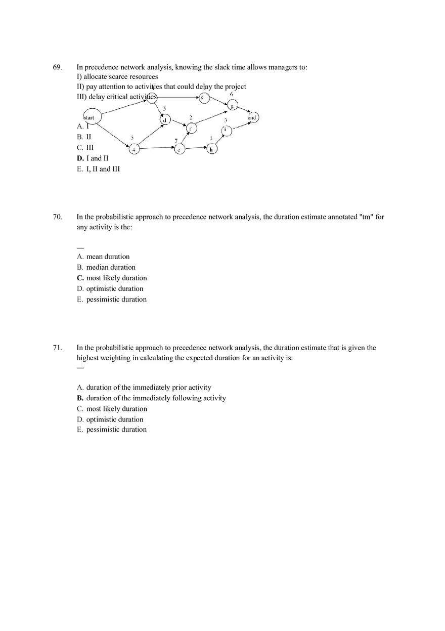 Chapter 17 Project Management Quiz Answer Key Part 2 - Page 8