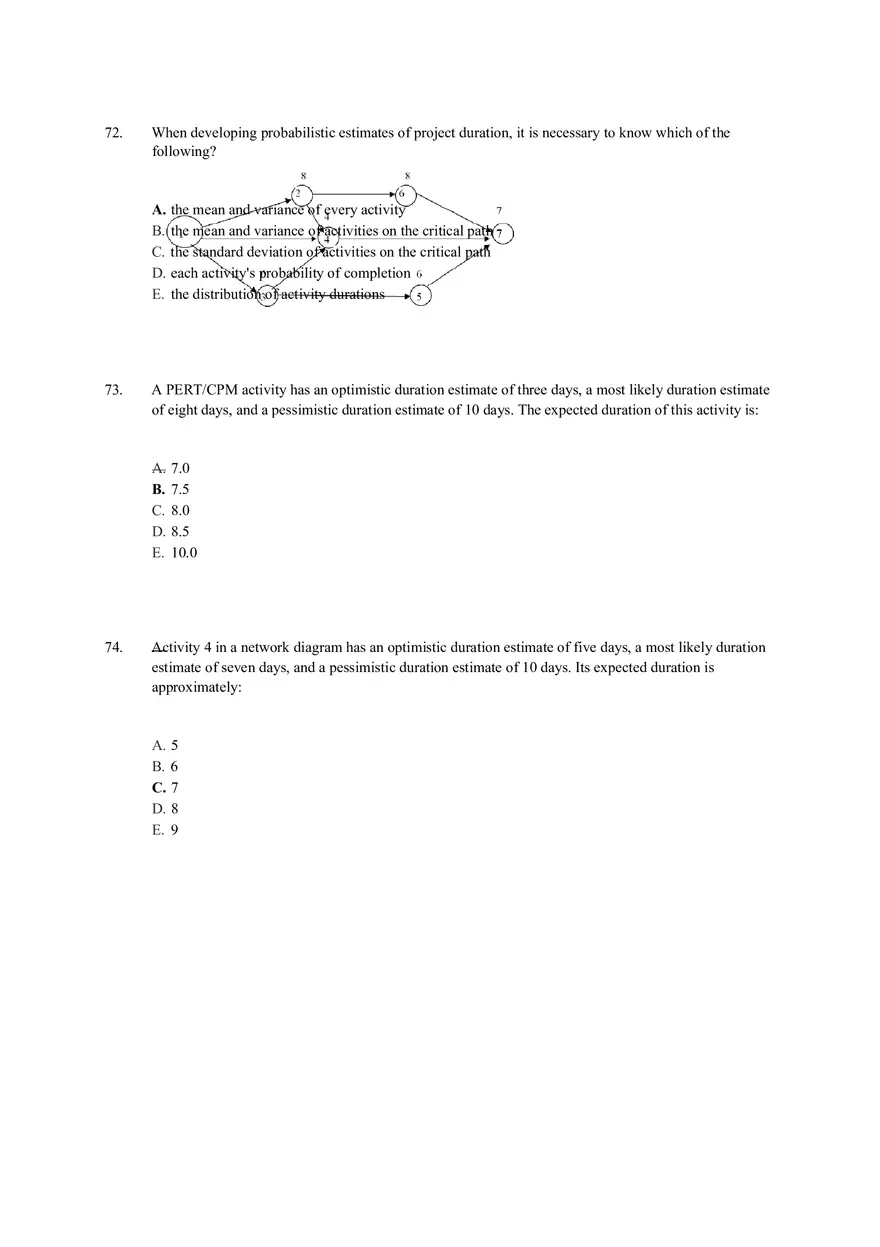 Chapter 17 Project Management Quiz Answer Key Part 2 - Page 9