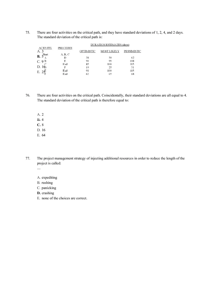 Chapter 17 Project Management Quiz Answer Key Part 2 - Page 10