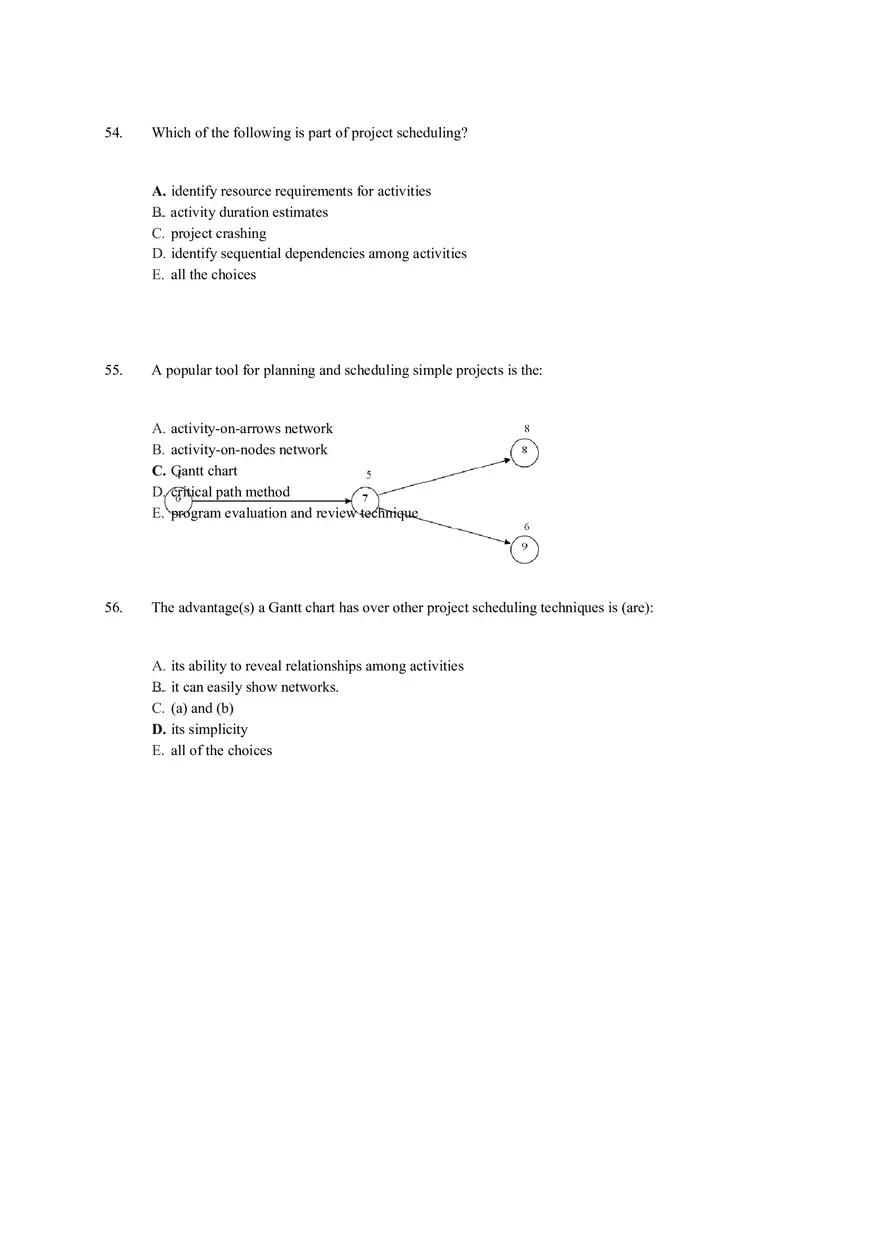 Chapter 17 Project Management Quiz Answer Key Part 2 - Page 2