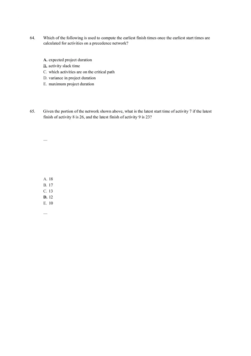 Chapter 17 Project Management Quiz Answer Key Part 2 - Page 6