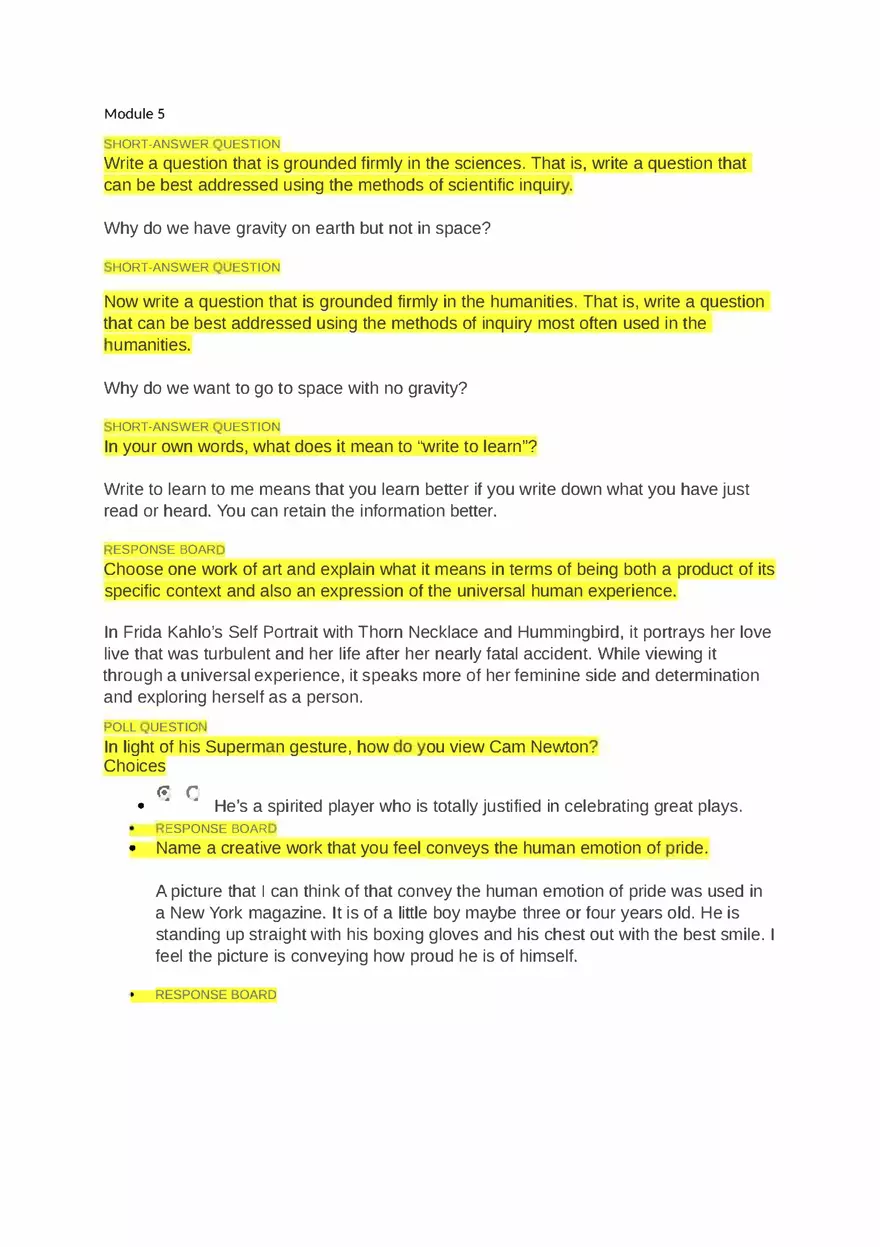 Module 5 - Applied Humanities - Page 1