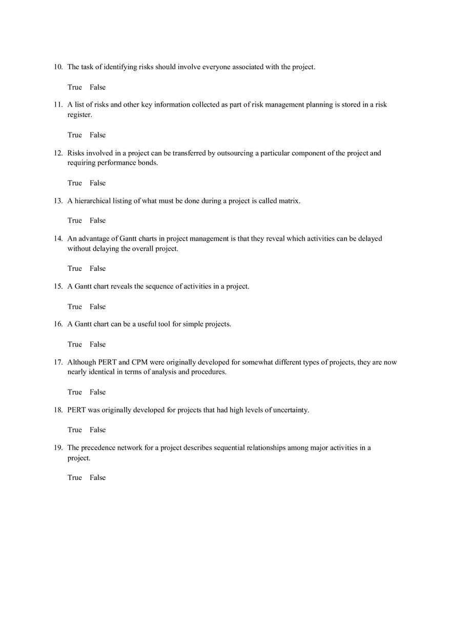 Chapter 17 Project Management Quiz Part 1 - Page 2