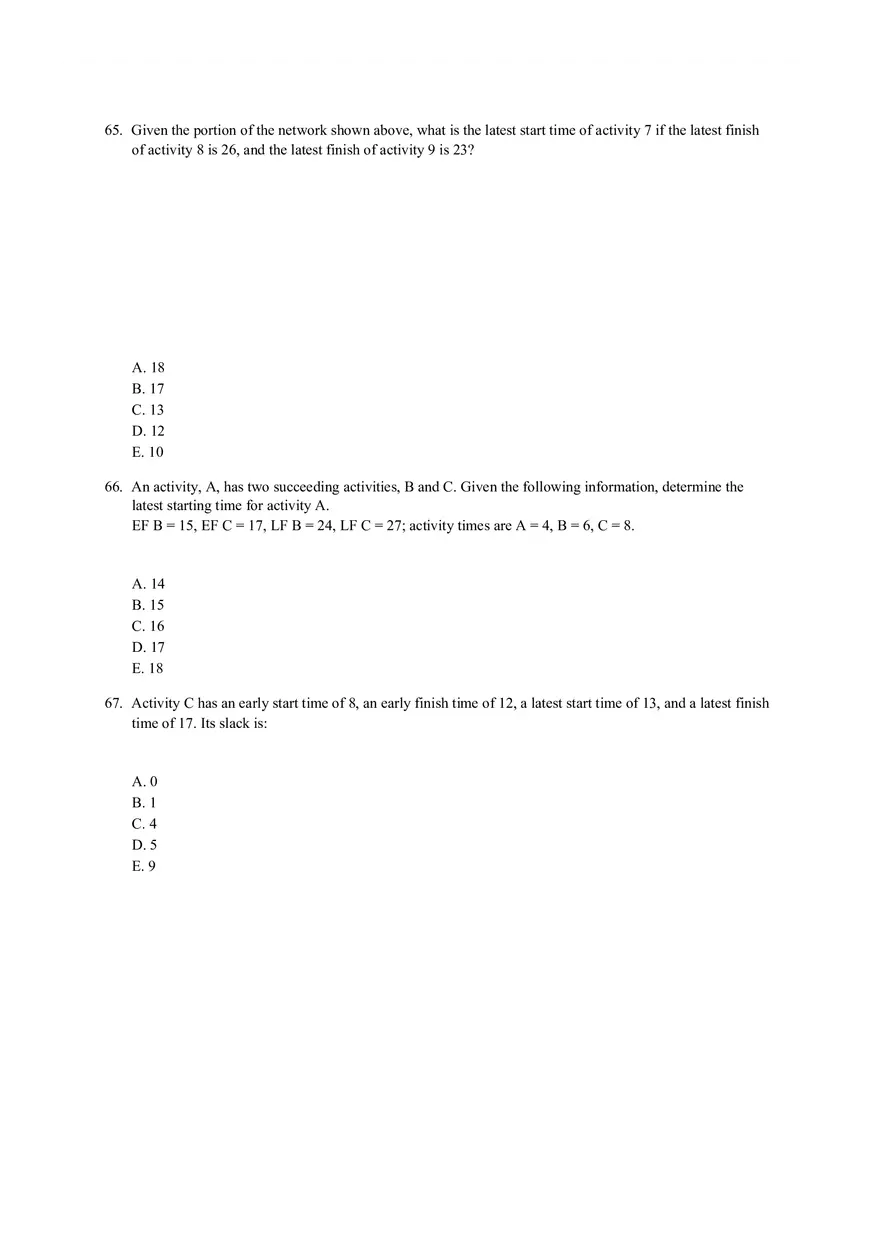 Chapter 17 Project Management Quiz Part 2 - Page 1