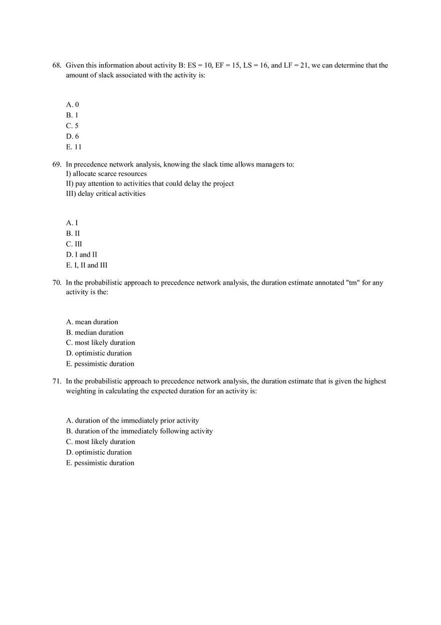 Chapter 17 Project Management Quiz Part 2 - Page 2