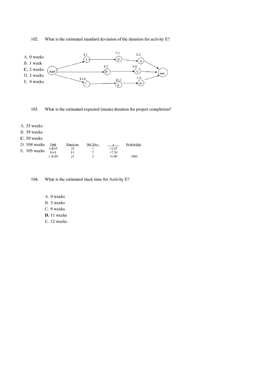 Chapter 17 Project Management Quiz Answer Key Part 4 - Page 1