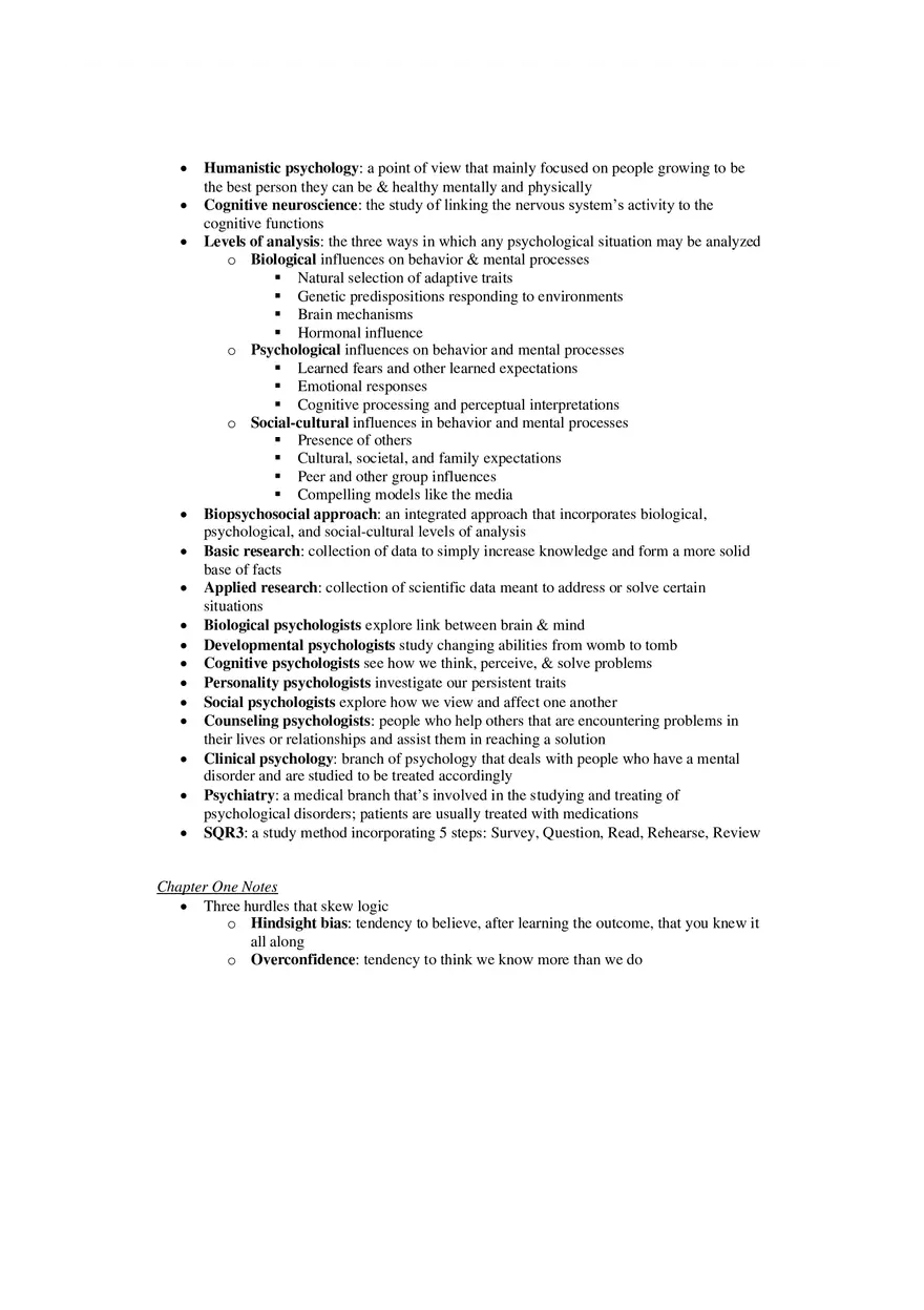 Psychology Unit 1 People to Remember - Page 3