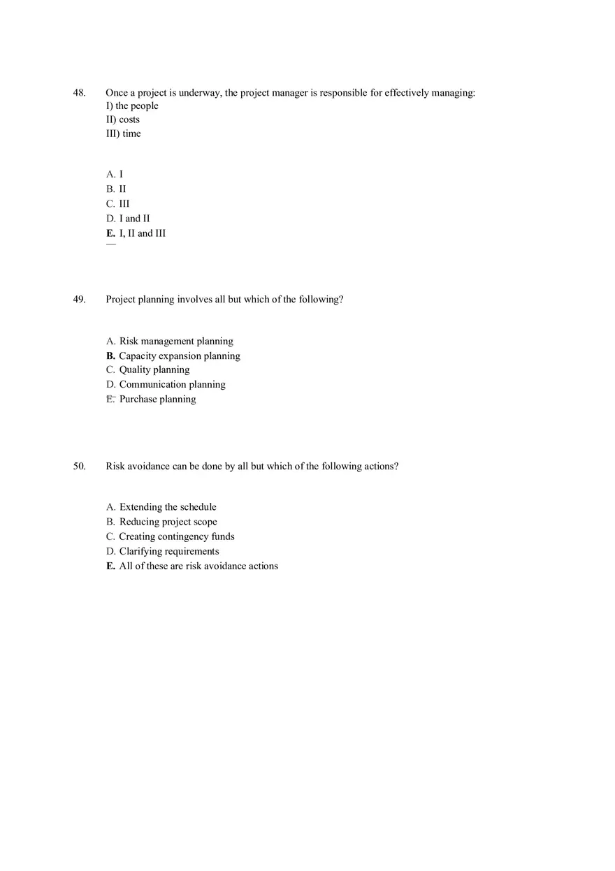 Chapter 17 Project Management Quiz Answer Key Part 1 - Page 10
