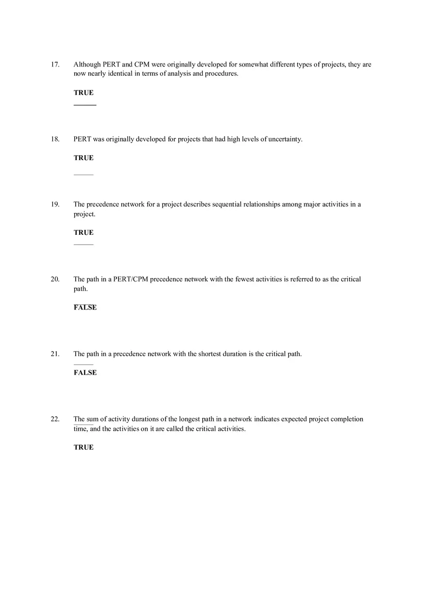 Chapter 17 Project Management Quiz Answer Key Part 1 - Page 4