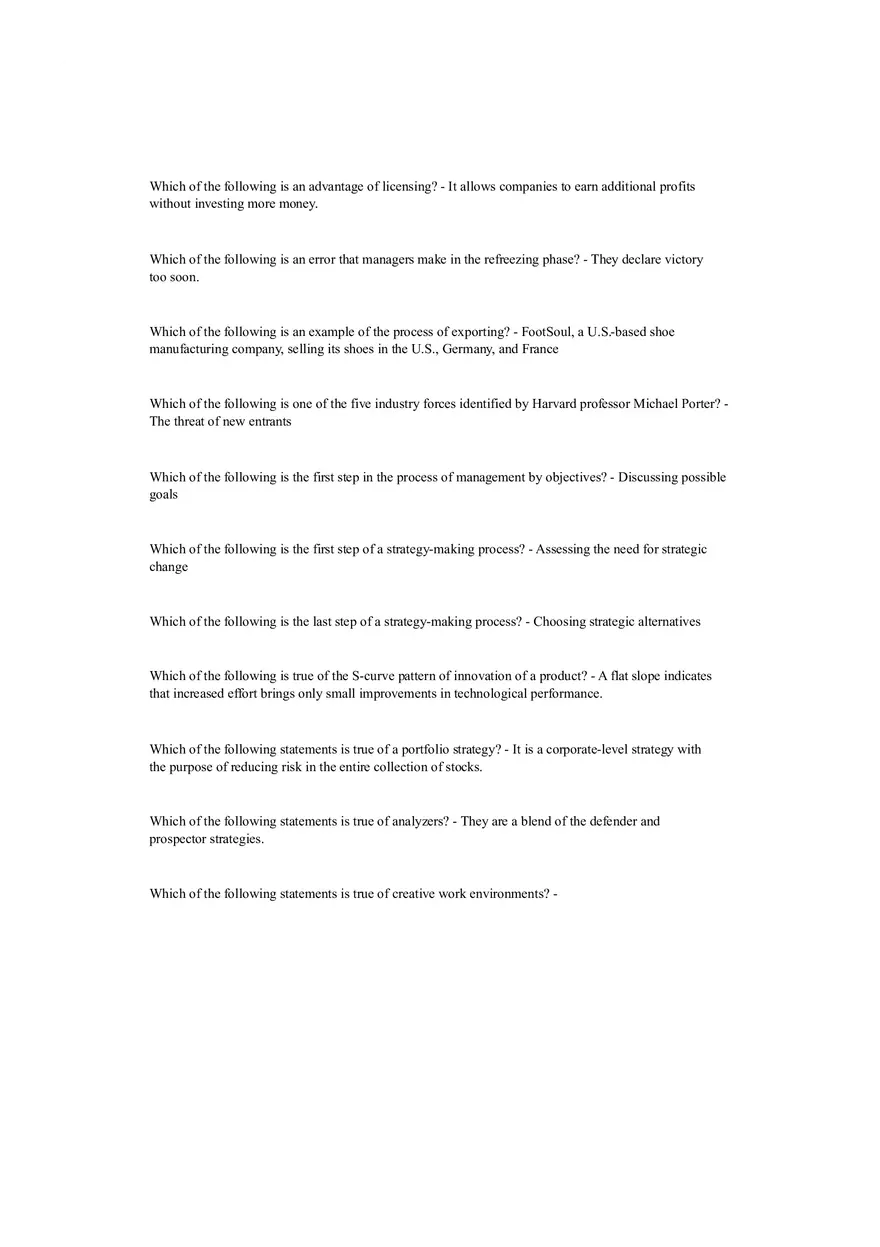 Business Strategy and Competitive Advantage Answers - Page 4