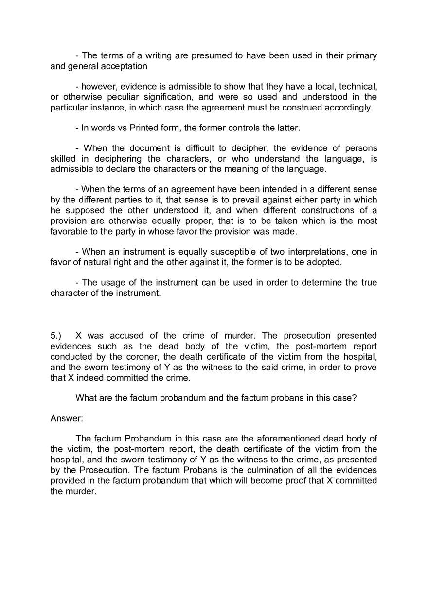 Evidence Question and Answer - Page 4