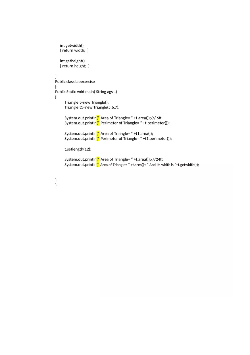 Practice Problems of Object Oriented Programming in Java - Page 2
